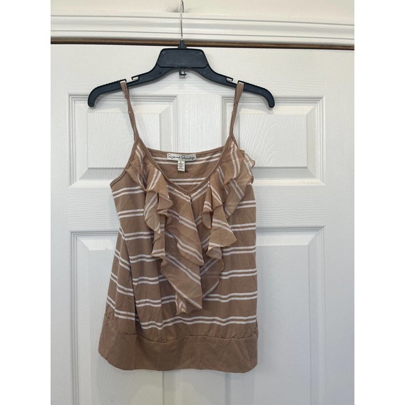 French Laundry Tops - French Laundry Women’s Ruffle Front Tank Top Size L
